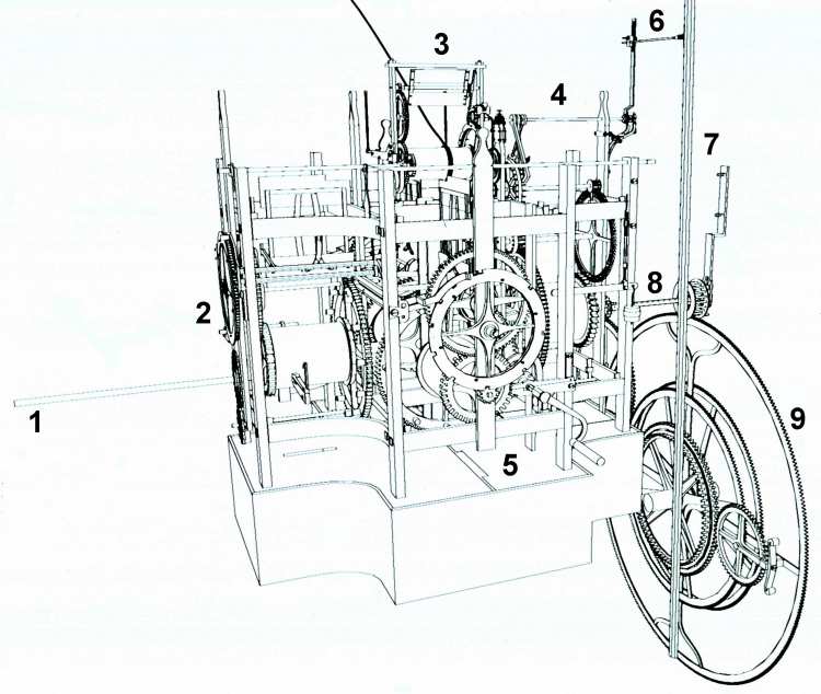 The movement prior to the recent restoration.